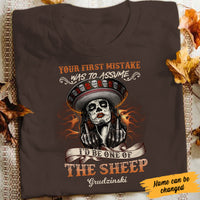 Personalized Skull Your First Mistake T Shirt JL302 95O34 thumb 1