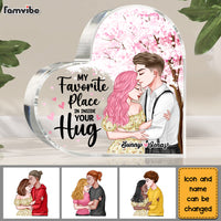 Personalized Couple My Favorite Place Is Inside Your Hug Acrylic Plaque 22732 thumb 1