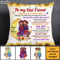 Personalized Gift To My Old Friend Sunflower Pillow 30418 thumb 1