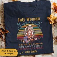 Personalized Hippie July Woman T Shirt JN191 67O58 thumb 1