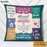 Personalized Gift For Grandma Blessed We Love You Pillow 30695 thumb 1