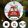 Personalized Meowy Christmas Cat Christmas  Ornament OB222 30O34 1