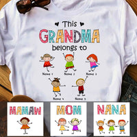 Personalized Mom Grandma Belongs To T Shirt MR121 81O47 thumb 1