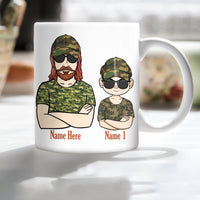 Personalized Father Son And Daughter Hunting Partner Mug JN232 25O34 thumb 1