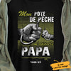 Personalized Dad Fishing  French Papa Pêche T Shirt AP94 26O53 1