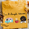 Personalized I Am A Simple Woman Dog Mom T Shirt NB42 67O36 1
