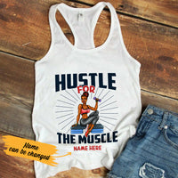 Personalized BWA Gym Hustle Racerback Tank SB16 30O36 thumb 1