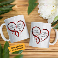 Personalized Butterfly Memorial Mom Dad Mug NB125 85O58 thumb 1