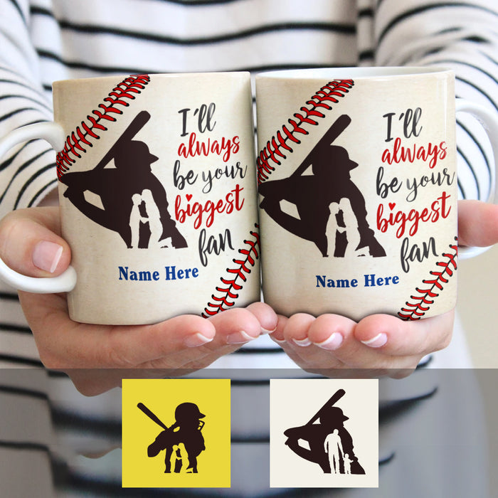 Personalized Baseball Softball Mom & Dad Mug NB93 95O34 1