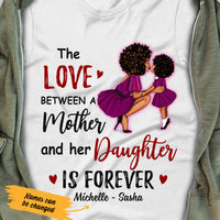 Personalized BWA Mom Daughter Love White T Shirt AG84 81O47 thumb 1