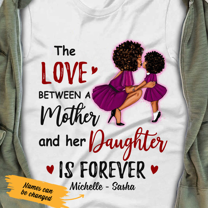 Personalized BWA Mom Daughter Love White T Shirt AG84 81O47 1