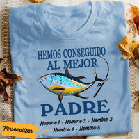 Personalized Spanish Papá Pesca Fishing Dad T Shirt AP96 65O36 thumb 1