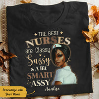 Personalized BWA Nurse Classy Sassy T Shirt AG272 95O58 thumb 1