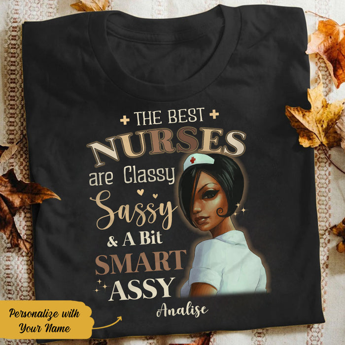 Personalized BWA Nurse Classy Sassy T Shirt AG272 95O58 1