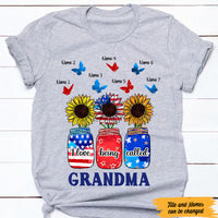 Personalized Mom Grandma Sunflower T Shirt MY212 30O47 thumb 1