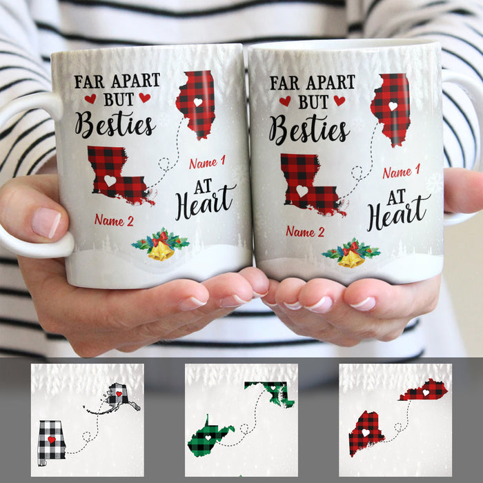 Personalized Besties At Heart Long Distance Mug SB221 30O47 1