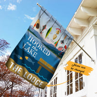 Personalized Lake Hook Garden Flag JN292 95O60 thumb 1