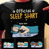 Personalized Cat Dad Official Sleepshirt T Shirt AP31 81O57 1