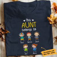 Personalized This Aunt Belongs To T Shirt MY111 81O34 thumb 1