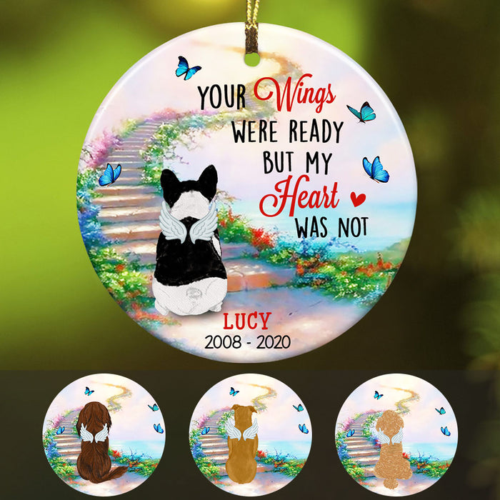 Personalized Your Wings Were Ready Dog Memorial  Ornament OB231 29O58 1