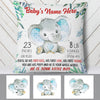 Personalized Mom First Mother Day Elephant Pillow FB222 26O60 (Insert Included) 1