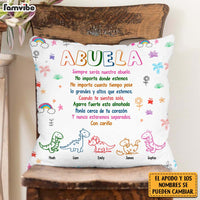 Personalized Grandma Spanish Dinosaur Pillow 30701 thumb 1