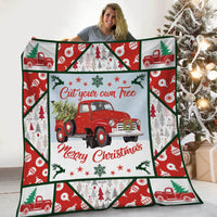 Red Truck Christmas Blanket NB272 95O60 thumb 1