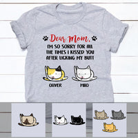 Personalized Sorry The Kisses For Cat Mom Dad T Shirt OB231 30O53 thumb 1