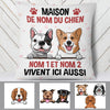 Personalized Dog House French Chien Chienne Pillow AP1423 95O60 (Insert Included) 1