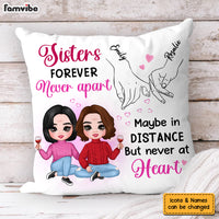 Personalized Gift For Friends Sisters Forever Promise Hands Pillow 31288 thumb 1