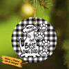 Personalized Best Dog Dad  Ornament OB162 85O53 1
