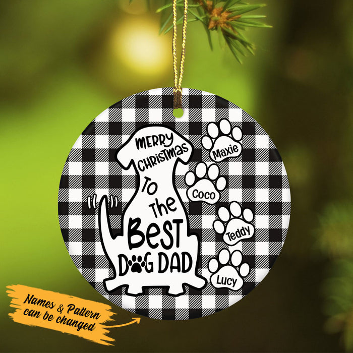 Personalized Best Dog Dad  Ornament OB162 85O53 1