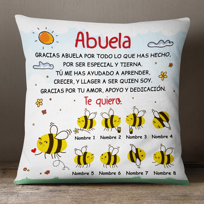 Personalized Mom Grandma Spanish Mamá Abuela Pillow AP272 67O36 (Insert Included) 1