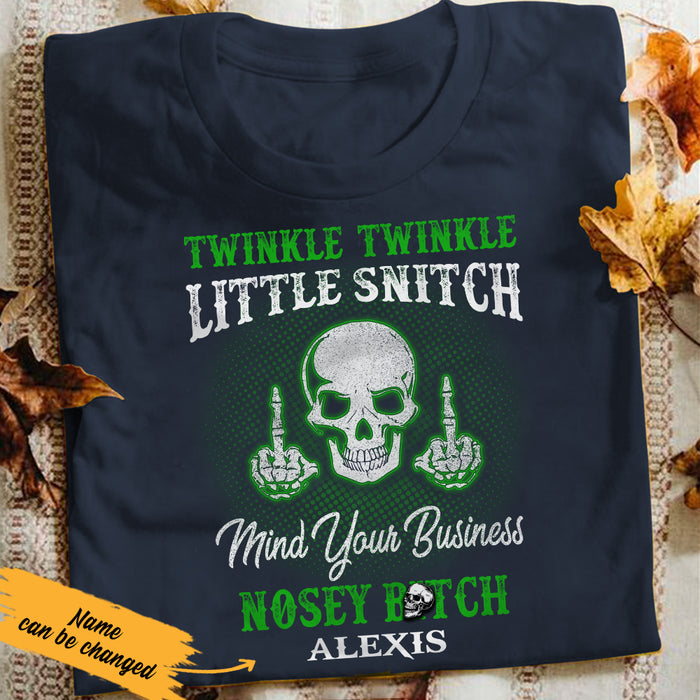 Mind Your Business Skull T Shirt JL243 85O36 1