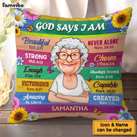 Personalized Gift For Grandma God Says I Am Pillow 31351 thumb 1