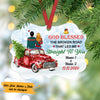Personalized Red Truck Couple Christmas Benelux Ornament NB123 95O53 1