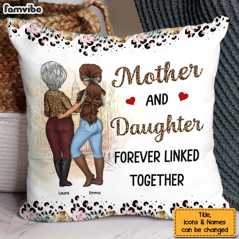 Personalized Gift For Mom Daughter Pillow 32176 Primary Mockup