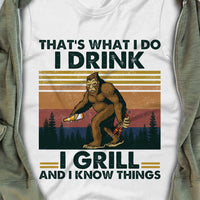 Camping Bigfoot White T Shirt JN127 85O58 thumb 1