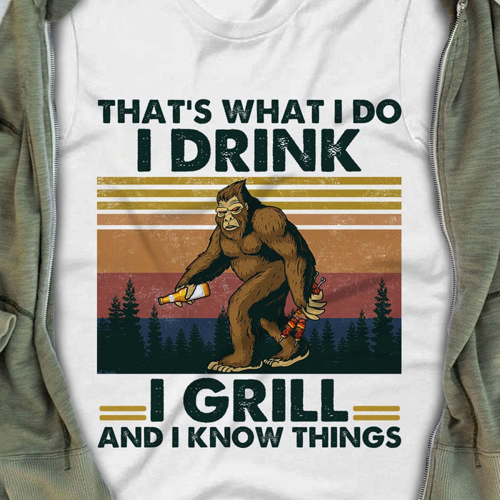 Camping Bigfoot White T Shirt JN127 85O58 1