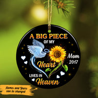 Personalized A Big Piece Of My Heart Memorial Mom Dad Ornament OB131 87O47 thumb 1