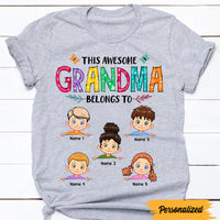 Personalized Awesome Mom Grandma T Shirt JL73 95O47 thumb 1