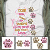 Personalized Dog Mom Thanks For T Shirt MR252 30O60 1
