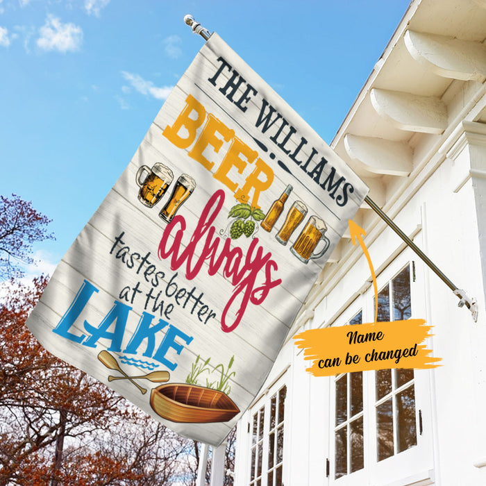 Personalized Lake Beer Gardening Flag AG193 87O58 1