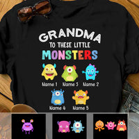Personalized Mom Grandma Little Monsters T Shirt AP32 67O34 thumb 1