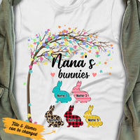 Personalized Grandma Easter Bunny T Shirt FB261 95O36 thumb 1
