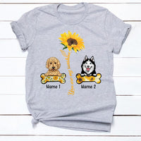 Personalized You Are My Sunshine Dog T Shirt JR251 67O34 thumb 1
