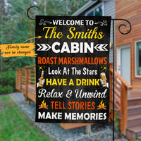 Personalized Make Memories At The Cabin Forest Flag AG171 73O47 thumb 1