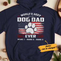 Personalized Dog Dad  Black Hoodie MY222 67O57 thumb 1