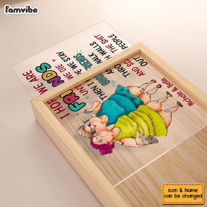 Personalized Old Friend Smile A Lot More Upload Photo Picture Frame Light Box 31553 1