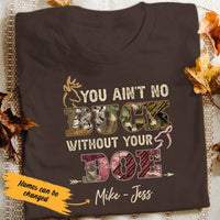 Personalized Hunting Husband & Wife T Shirt JN211 95O53 thumb 1